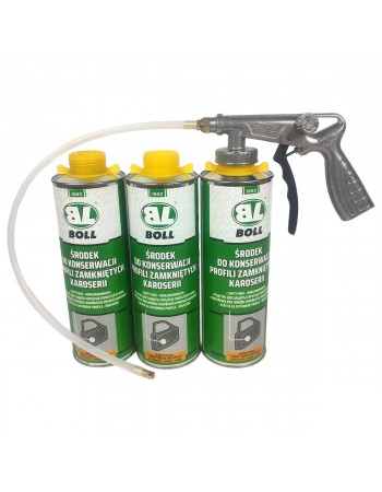 CAVITY WAX OIL 3 x 1L + GUN...
