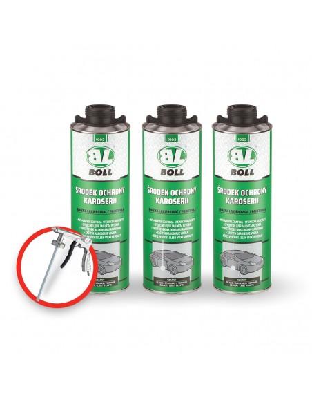 3 x Anti-Gravel Boll Black...