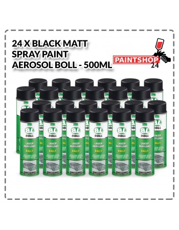24 x Black Matt Spray Paint...