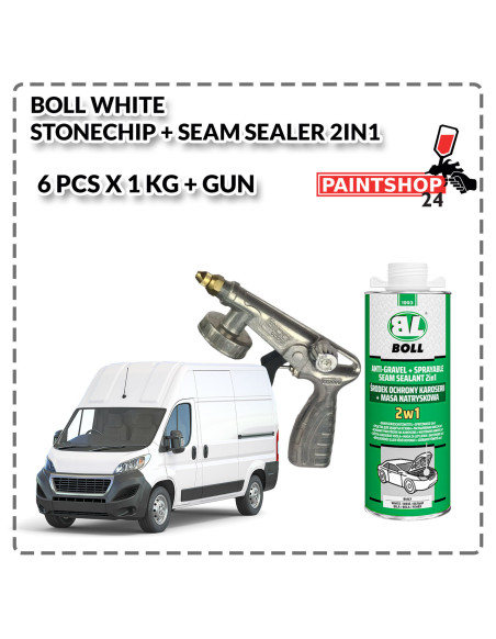 BOLL 6 X 1L White Stonechip...