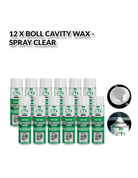 CLEAR CAVITY WAX 12 x 500ml...