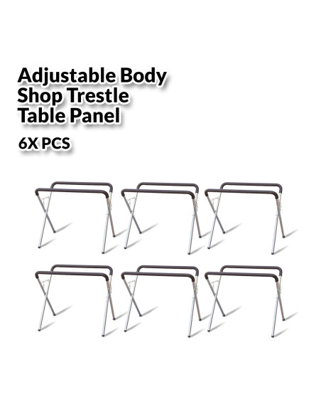 6 X Body Shop Trestle Table...