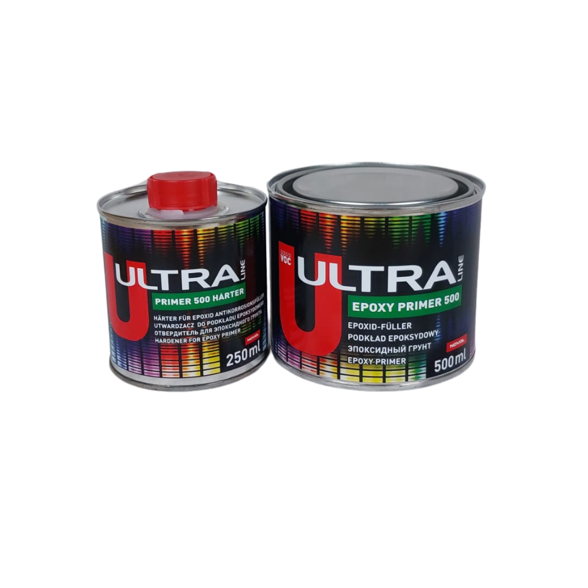 Novol ULTRA Epoxy Primer 500 2K 2:1 KIT Hardener Grey Paint Anti-Corrosion